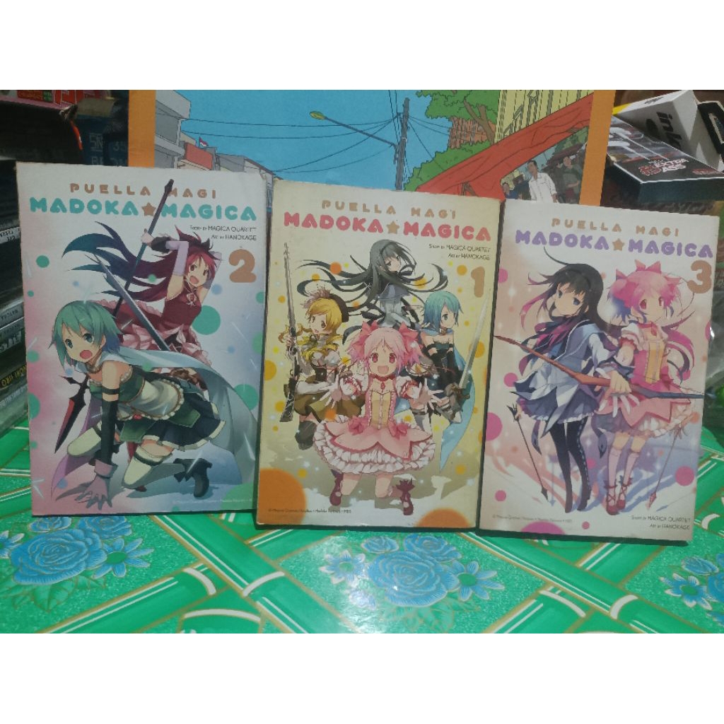 Komik manga impor puella magi madoka magica 1,2,3 set / komik manga impor puella magi madoka magica 