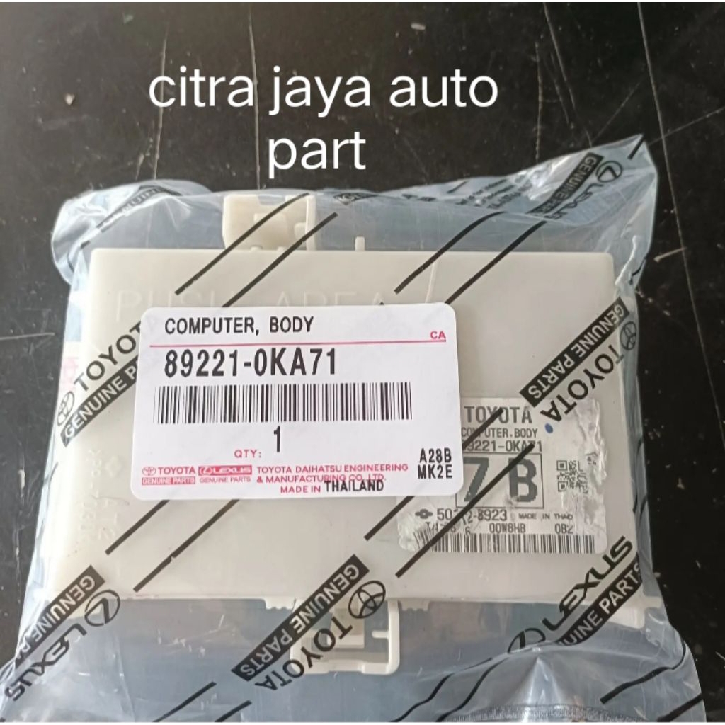ECU COMPUTER BODY 89221-0KA71 INNOVA REBORN ASLI ORISINIL