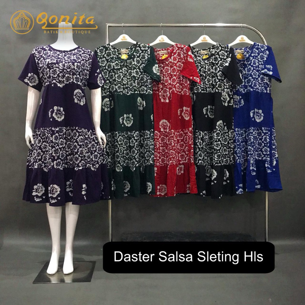 [LD 112] QONITA DASTER SALSA SLETING Bunga  BATIK CAP PEKALONGAN