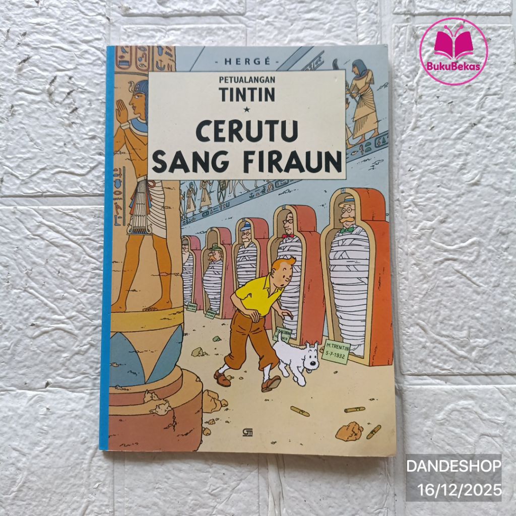 Petualangan Tintin Cerutu Sang Firaun - Komik Klasik Eropa by Herge - Bekas Preloved Tin Tin
