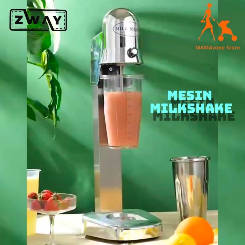 Mesin Milkshake Master - Kapasitas 800ml x 2 Cup - Milkshake Ori ZWAY Gampang dipakai, Cepat & Kuat