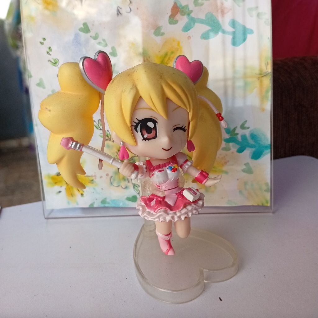 ORIGINAL action figure fresh pretty cure Bandai Chibi-Arts Cure Peach figurin jepang