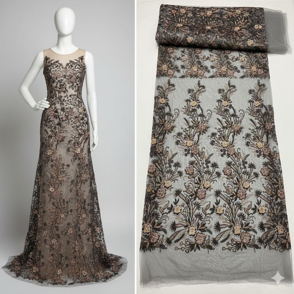 Kain Tile payet  sworosky tridy bunga 3D