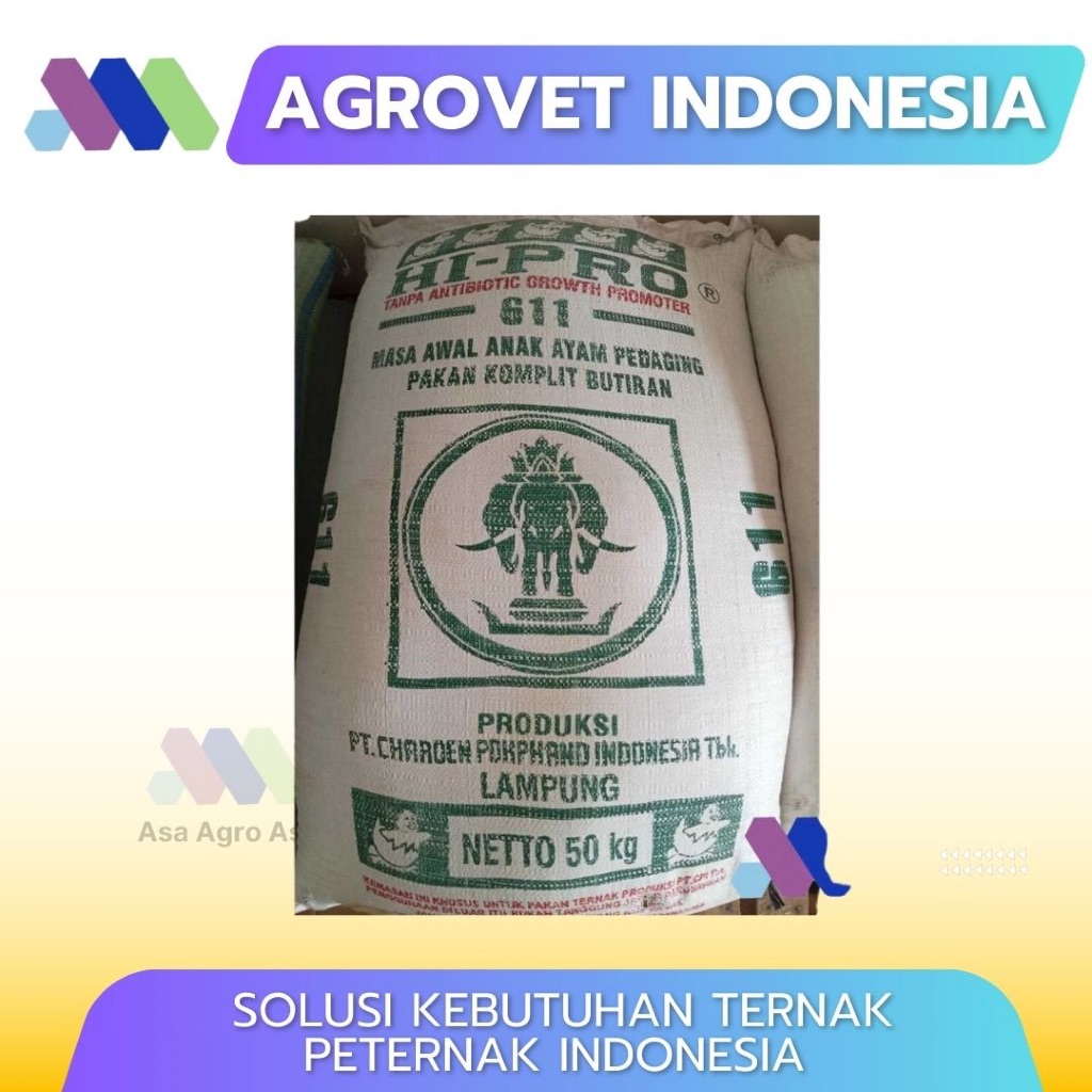 Pur Pakan Ayam  611 – Pakan Ayam Broiler Stater 500 GR