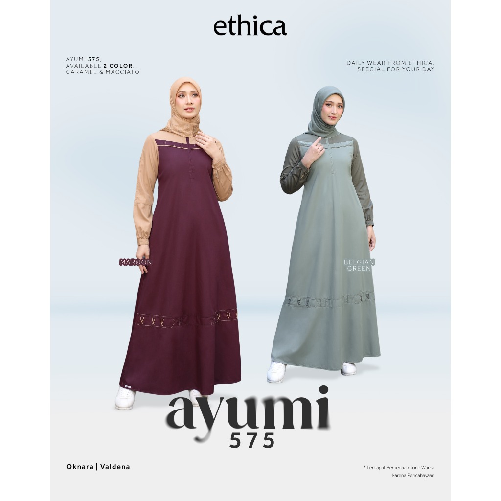 Gamis Ethica 2026 Ayumi 575 - Muslimah - LEBARAN 2026 ETHICA