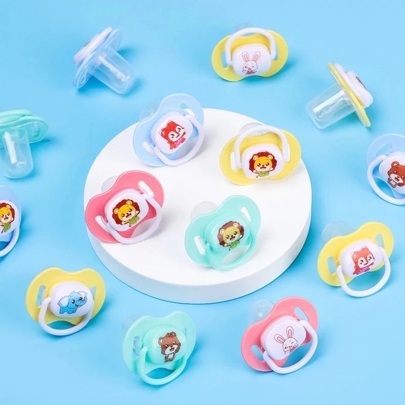 Empeng Dot Bayi Bulat Gepeng/EMPENG BAYI Motif LUCU/ BABY PACIFIER FOOD GRADE BPA FREE