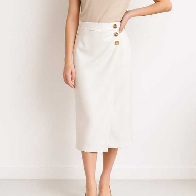 TERBARU ROK SPAN Bahan Katun Scuba Premium - Rok Casual