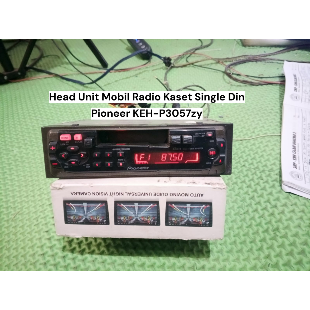 HEAD UNIT MOBIL RADIO KASET SINGLE DIN PIONEER KEH-P3057zy | KONDISI BEKAS NORMAL