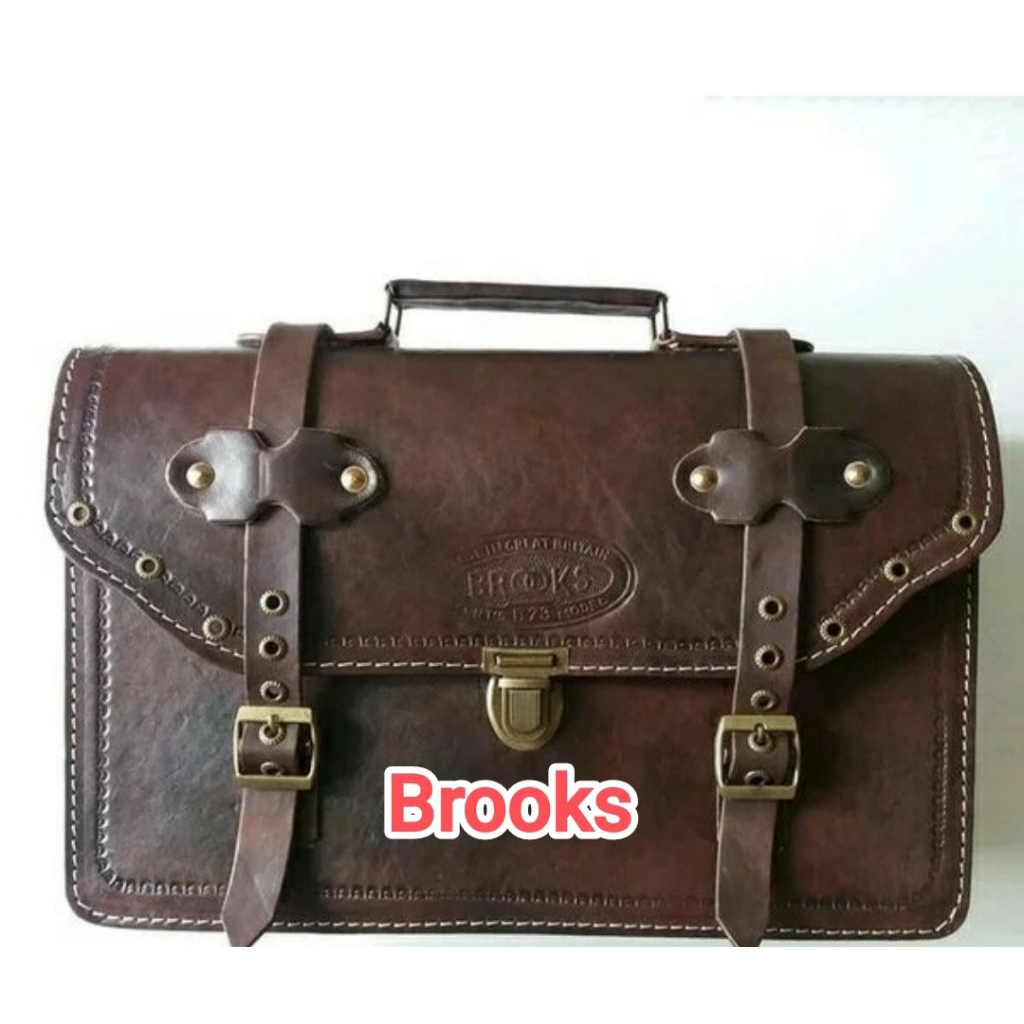 Tas Samping Kulit Sepeda Onthel