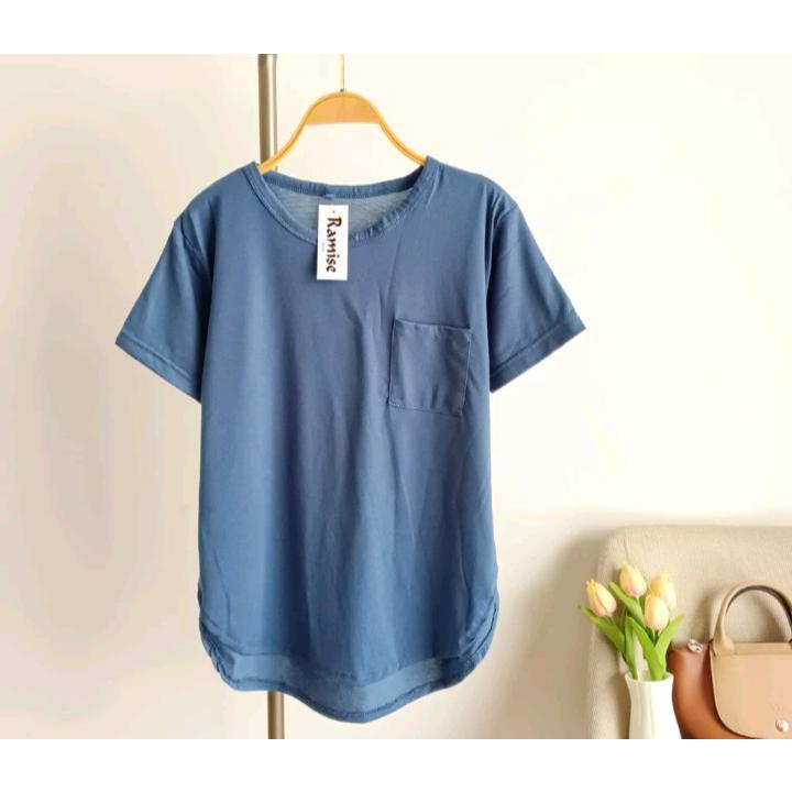 oto pendek kaos wanita polos model oval atasan wanita model opal pdk