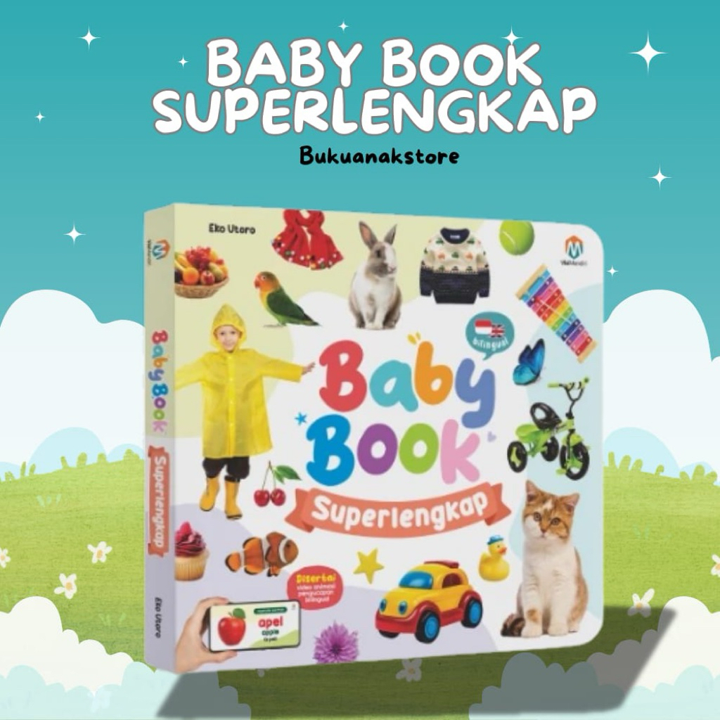 Buku Soft Baby Book Superlengkap Super Lengkap Sensory Newborn Journal English Series Anak Bayi 0 6 