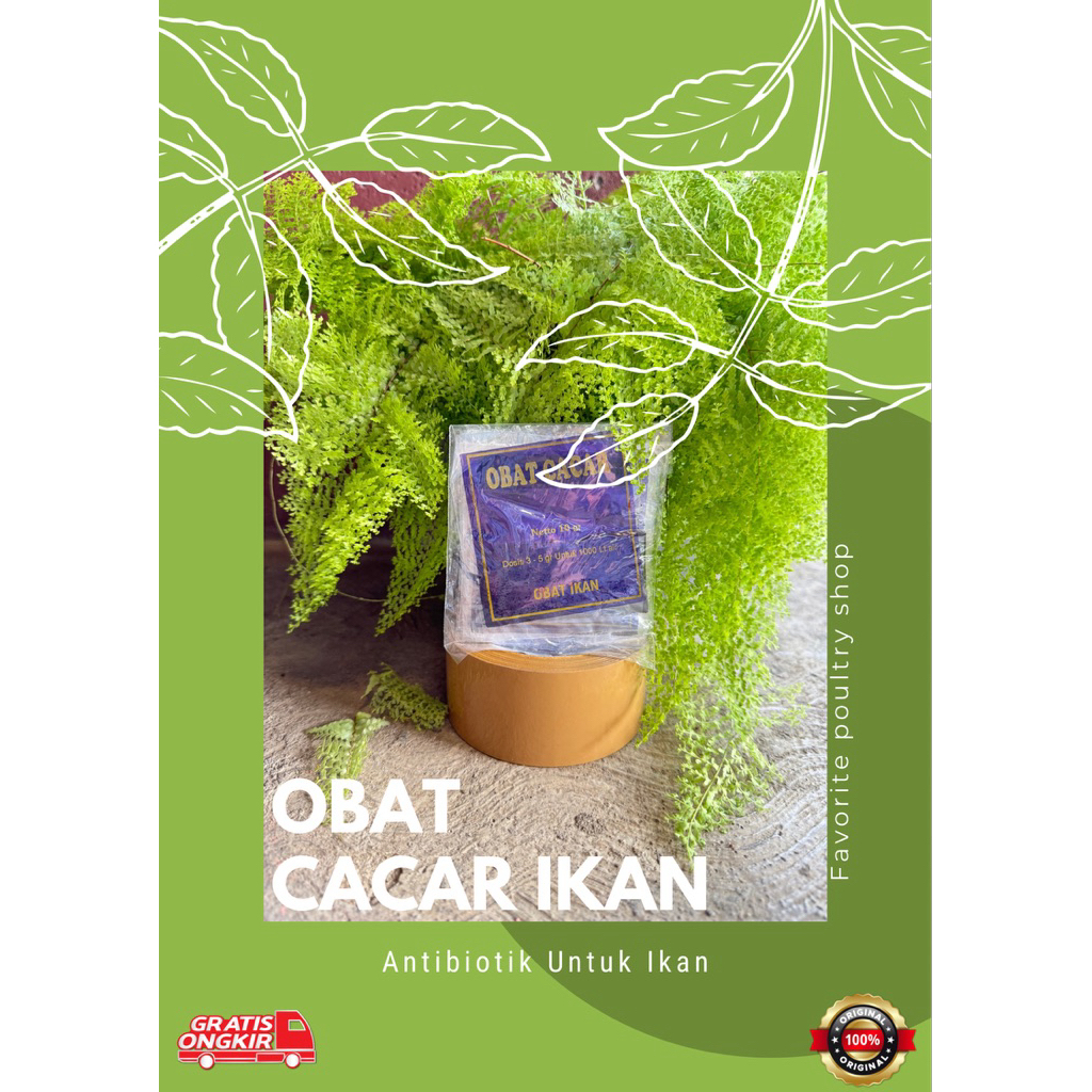 OBAT CACAR 10 gram , PK obat ikan