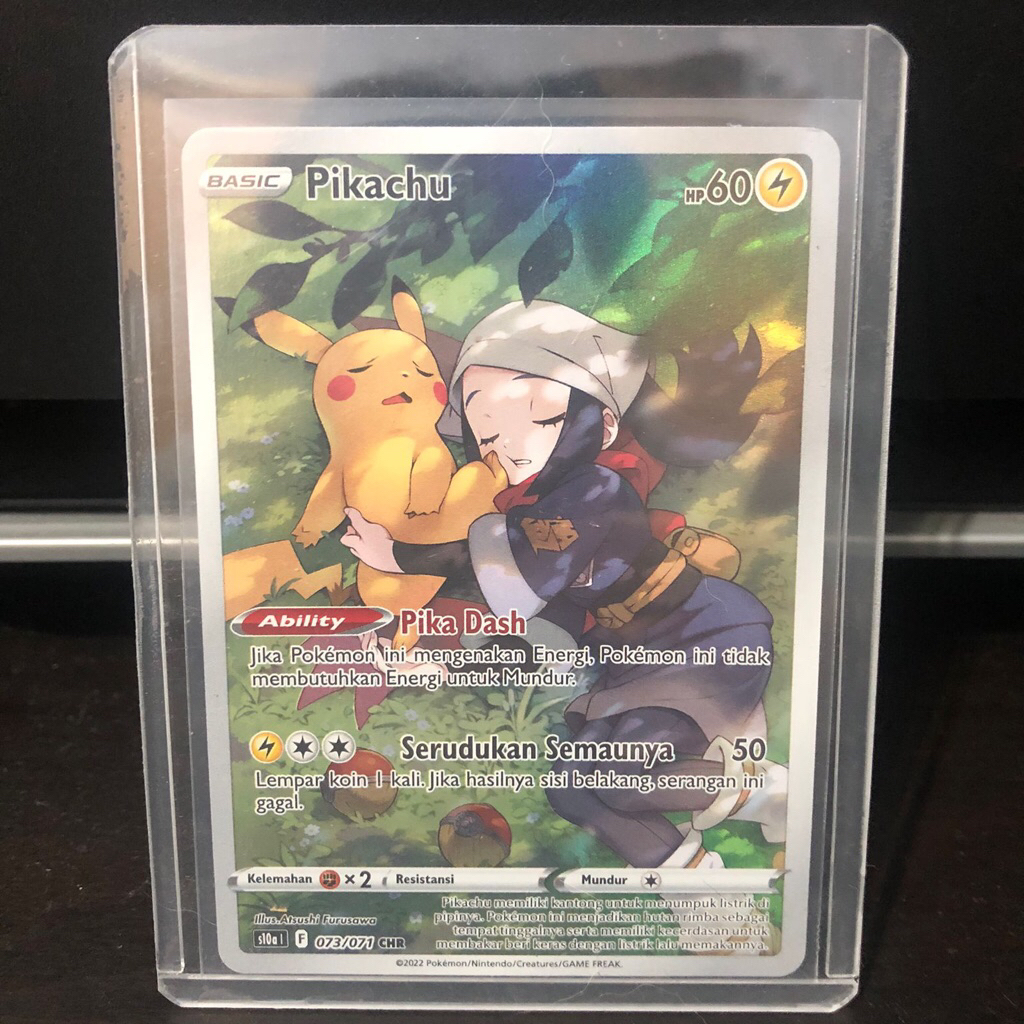 Pikachu 073/071 CHR S10a Fantom Kegelapan kartu pokemon Indonesia