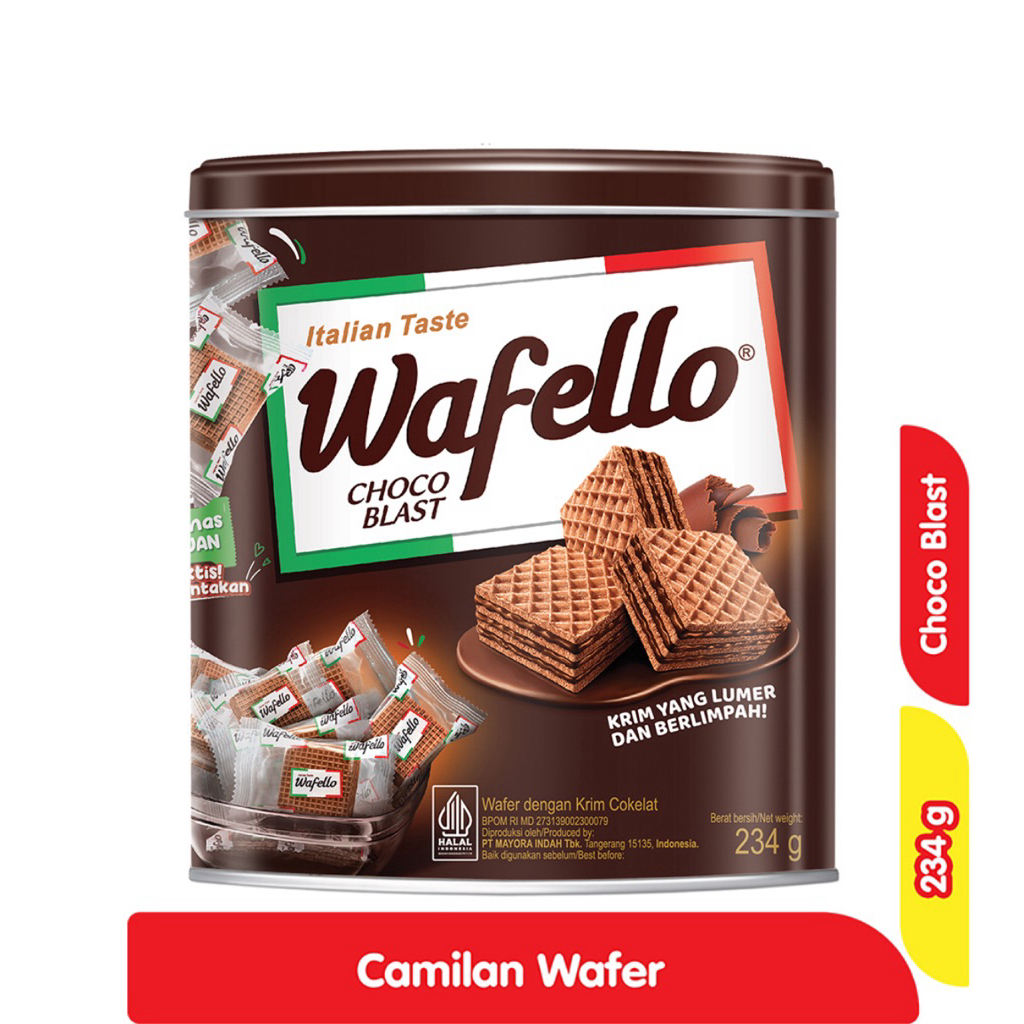 Wafello Wafer Choco Blast Kaleng 234 g