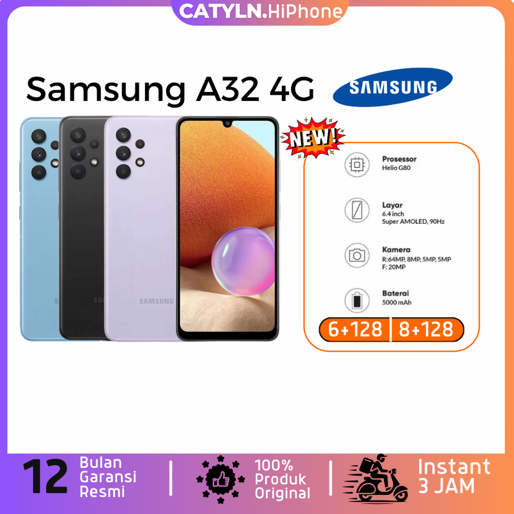 Samsung Galaxy A32 4G 6/128 + 8/128 GB Super AMOLED,Corning Gorilla Glass 5 5000 mAh