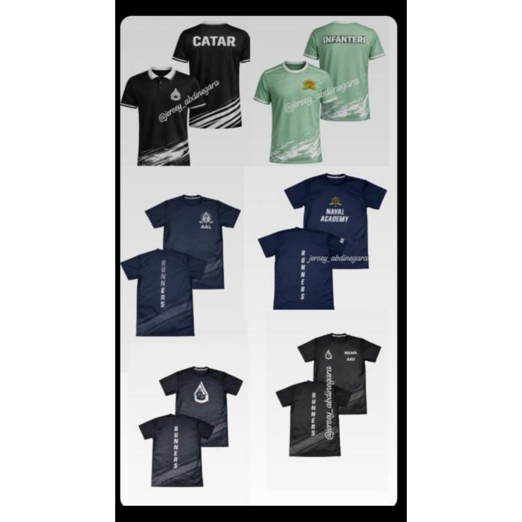 Jersey Taruna AAL,INFANTERI,CATAR,AAU Runners army Style || Jersey Tactical