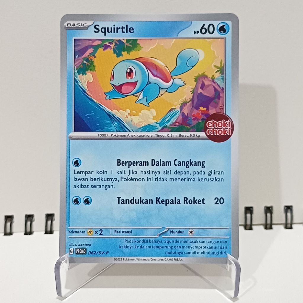 Squirtle Choki - Choki - Kartu Pokemon TCG Indonesia - Scarlet & Violet Promo | 062/SV-P | Promo ORI