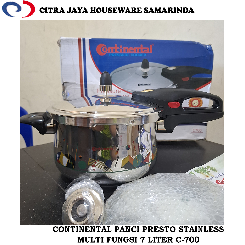 Panci Presto Stainless Multifungsi 7 Liter CONTINENTAL C-700 (PER 1 PCS)