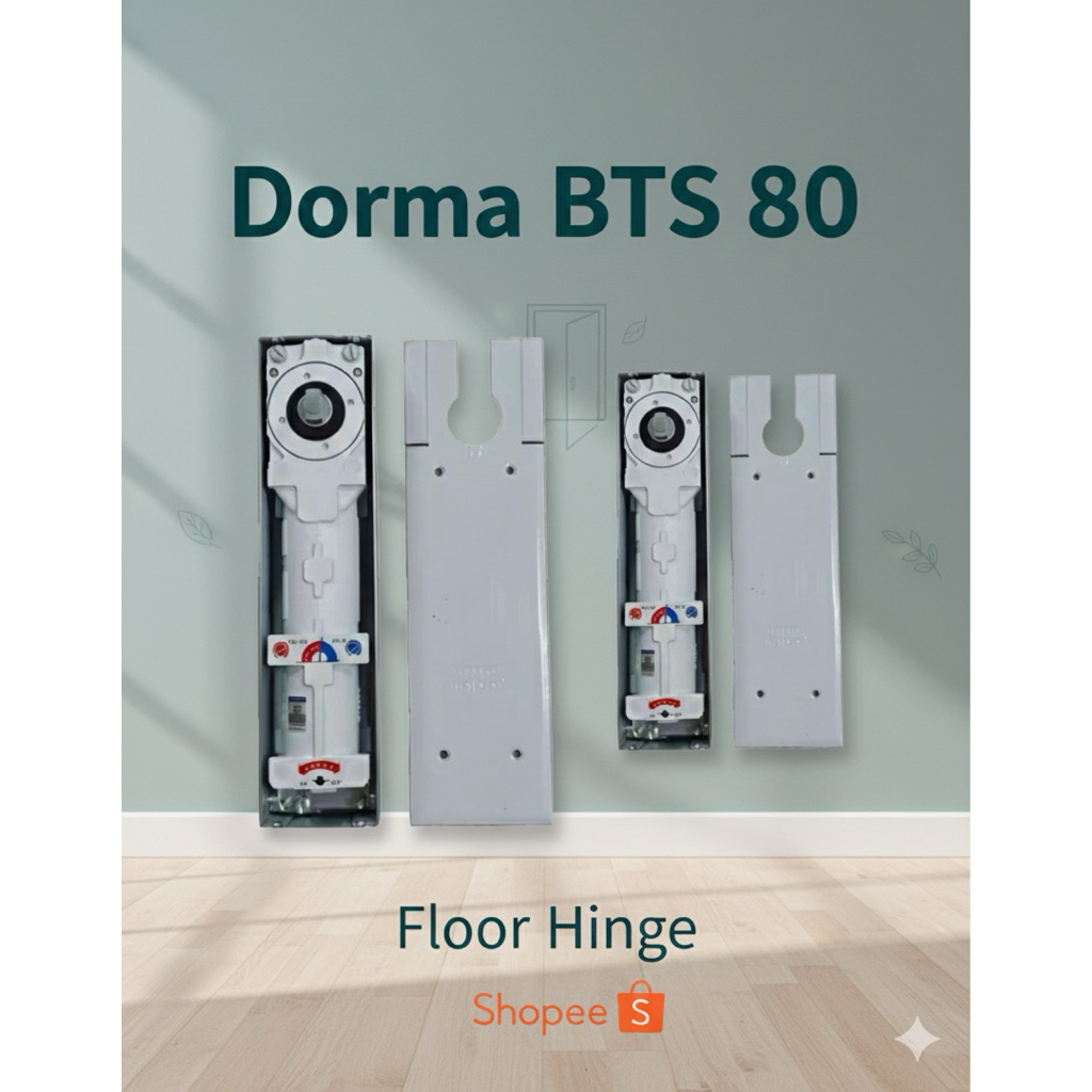 Dorma BTS 80 Floor Hinge Engsel Tanam Lantai - Engsel Pintu Kaca Aluminium