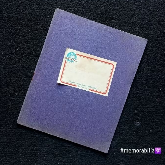 Koleksi Buku Tulis Polos Jadul Sampul Biru Tua SWAN