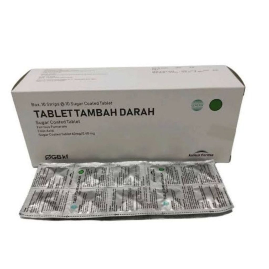 tablet tambah darah kimia farma box 100 tabler