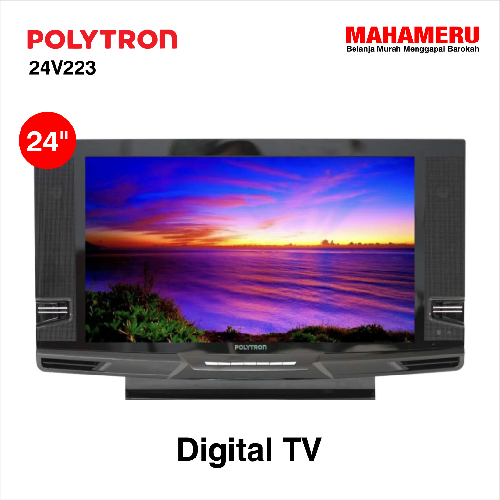 LED TV POLYTRON Semi Tabung 24V223