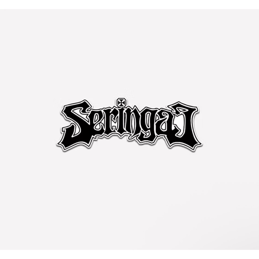 Stiker Logo Band Seringai Sticker Logo Black Metal Helm Motor Tumbler Laptop HP