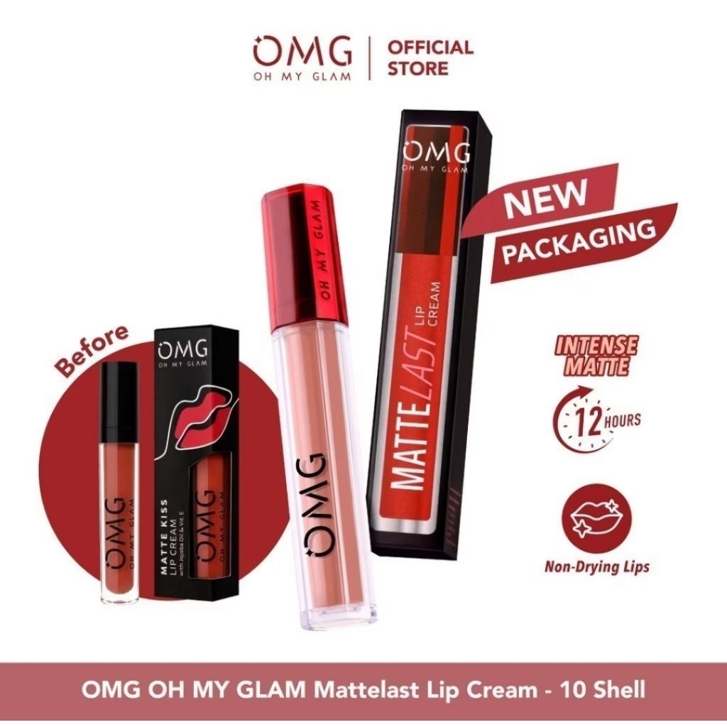 OMG Matte Last Lip Cream Lipstik OMG