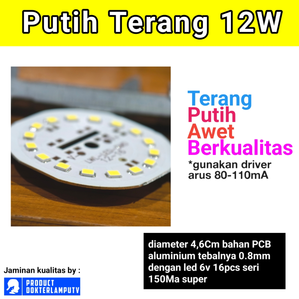 LED DC 12W 110MA UNTUK SERVIS LED AC DIY PROYEKTOR DLL
