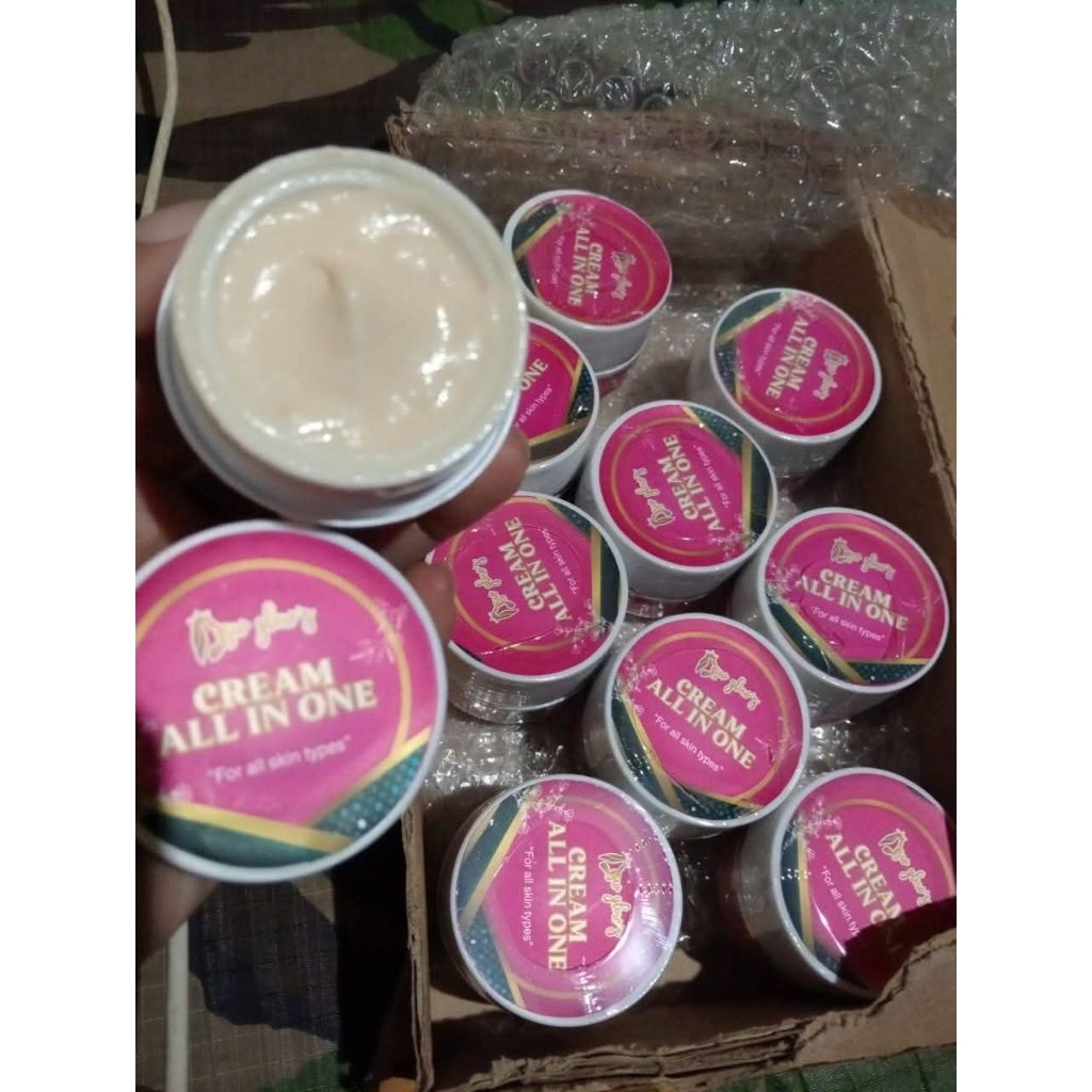 cream all in one clb glow bpom