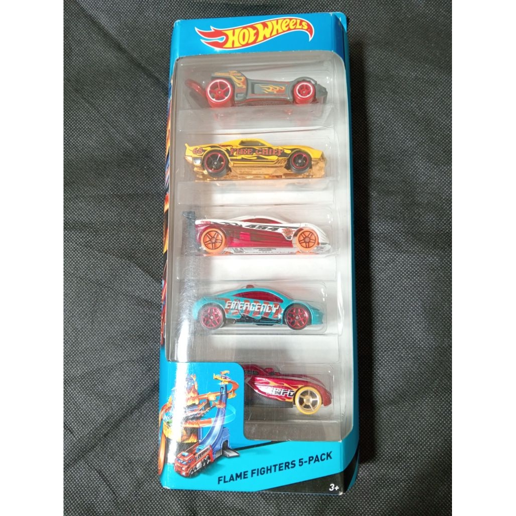 HOT WHEELS FLAME FIGHTERS 5-PACK FIVE BLVD.BRUISERS EAGLE MASSA HW PROTOTYPE 12 MITSUBISHI ECLIPSE C