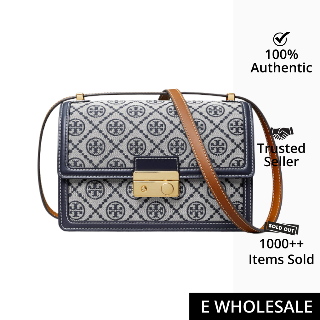 Tory Burch T Monogram Shoulder Bag Tory Navy