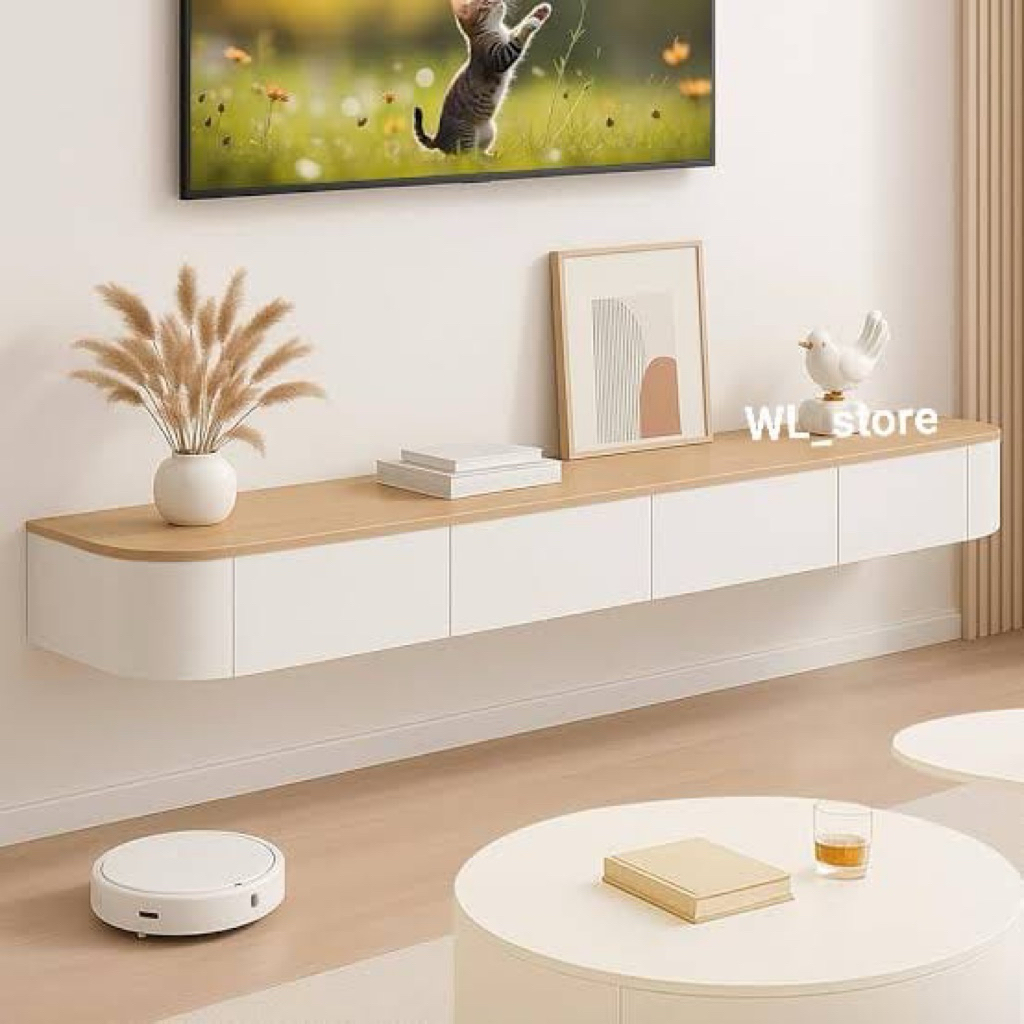 meja tv gantung minimalis modern rak tv gantung modern serbaguna