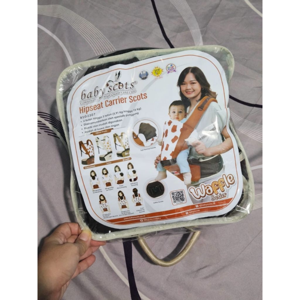 Gendongan Baby Scots Hipseat carrier scots