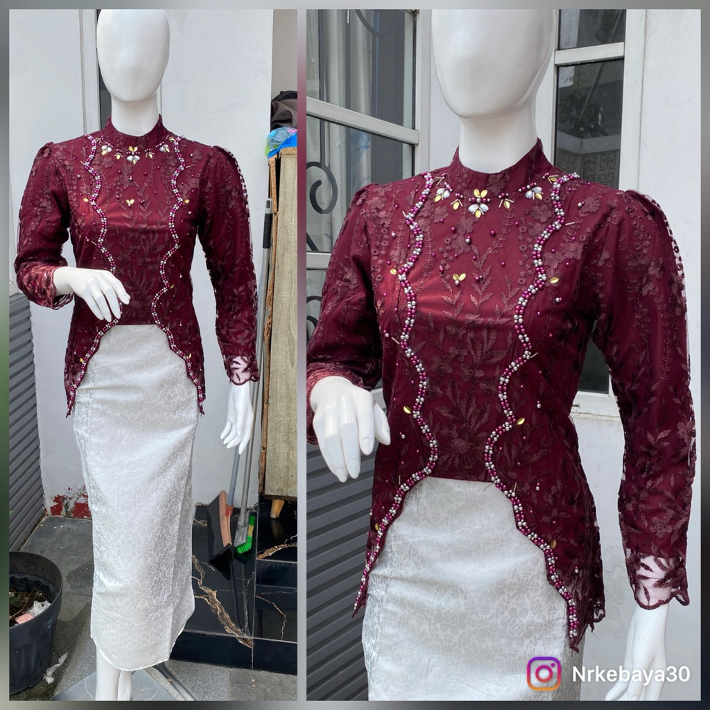 Kebaya Tille Lidya//Kebaya Tille Modern//Setelan Kebaya Wisuda//Kebaya Kekinian