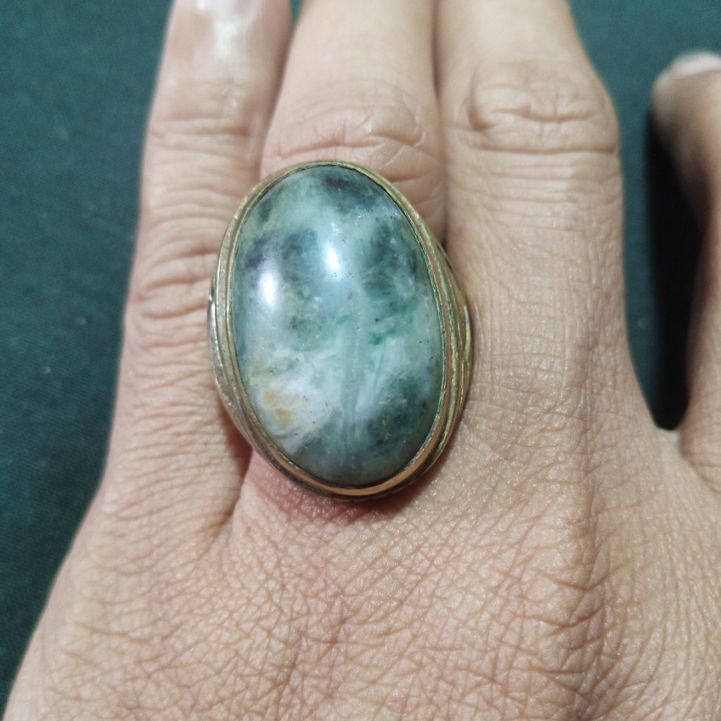 Batu akik giok multi color lawas murah