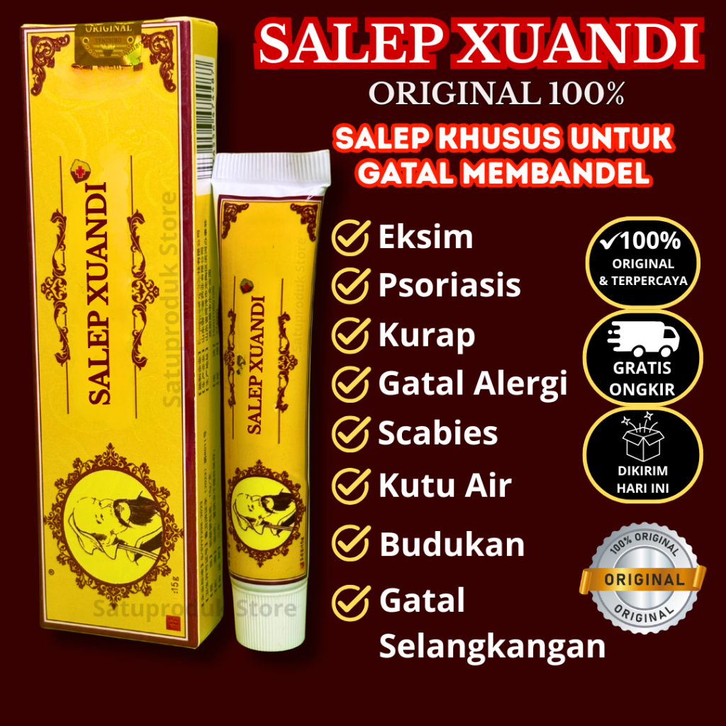 Salep Xuandi Original Untuk Gatal Eksim Psoriasis Gatal Selangkangan Cram Xuandi