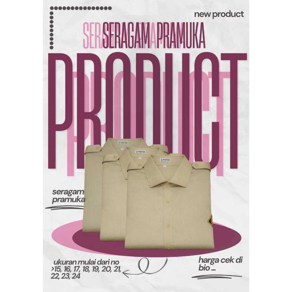 Baju Pramuka Bahan Rapilo Putri Model Jas Tali SMP SMA Pembina