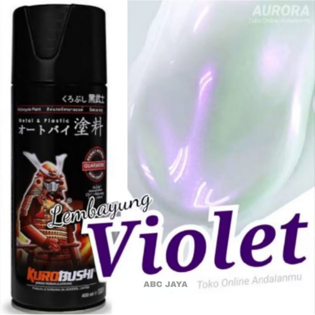 Cat Pilok Samurai Paint 4D883* 4D Violet 400ml Pearl Violet Lembayung Ungu Transparan Pilox Pylox