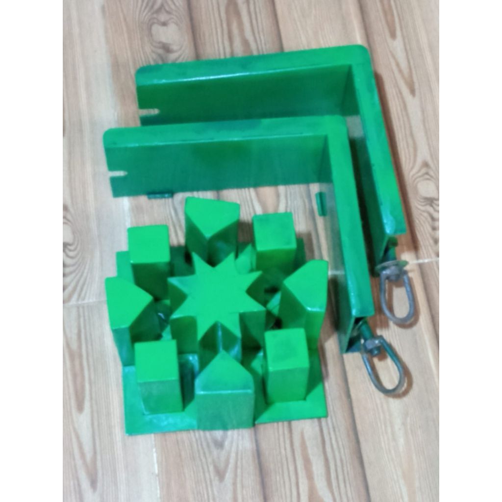 Cetakan loster tumbuk motif bintang