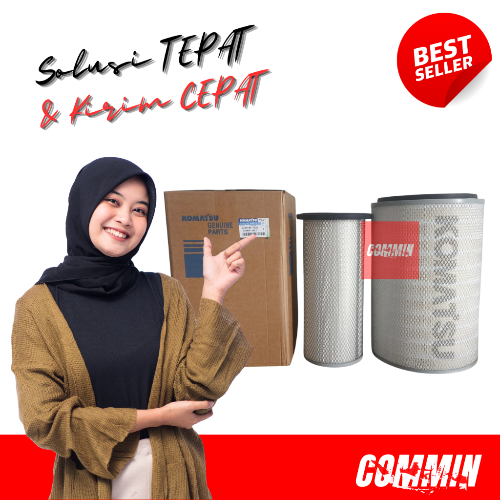 6125-81-7032 Filter Saringan Mesin Engine Premium Solusi Suku Cadang Terbaik Rekomendasi Teknisi Pro