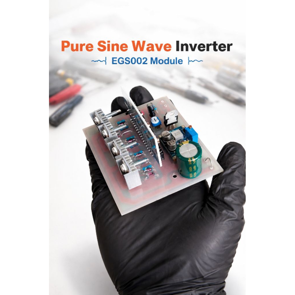 Inverter Pure Sine Wave EGS002 Kit 4 Mosfet | Support 12V 24V 48V | Trafo UPS | DIY Inverter PSW
