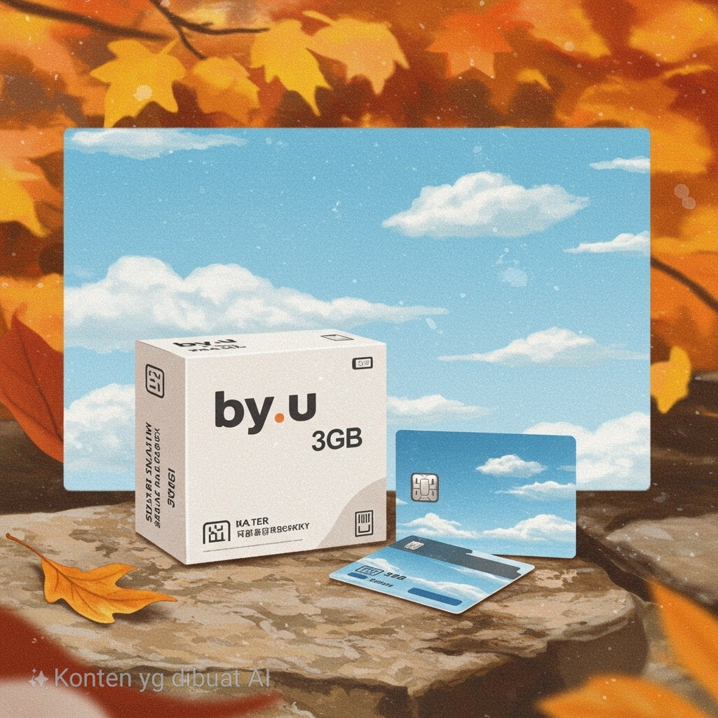 KARTU PERDANA BY.U KUOTA 3GB(SEGEL DAN USAGE)