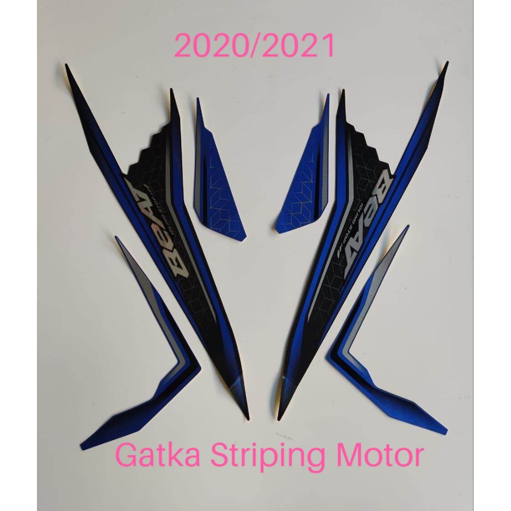 Beat Cbs Iss Tahun 2020 Biru-Hitam