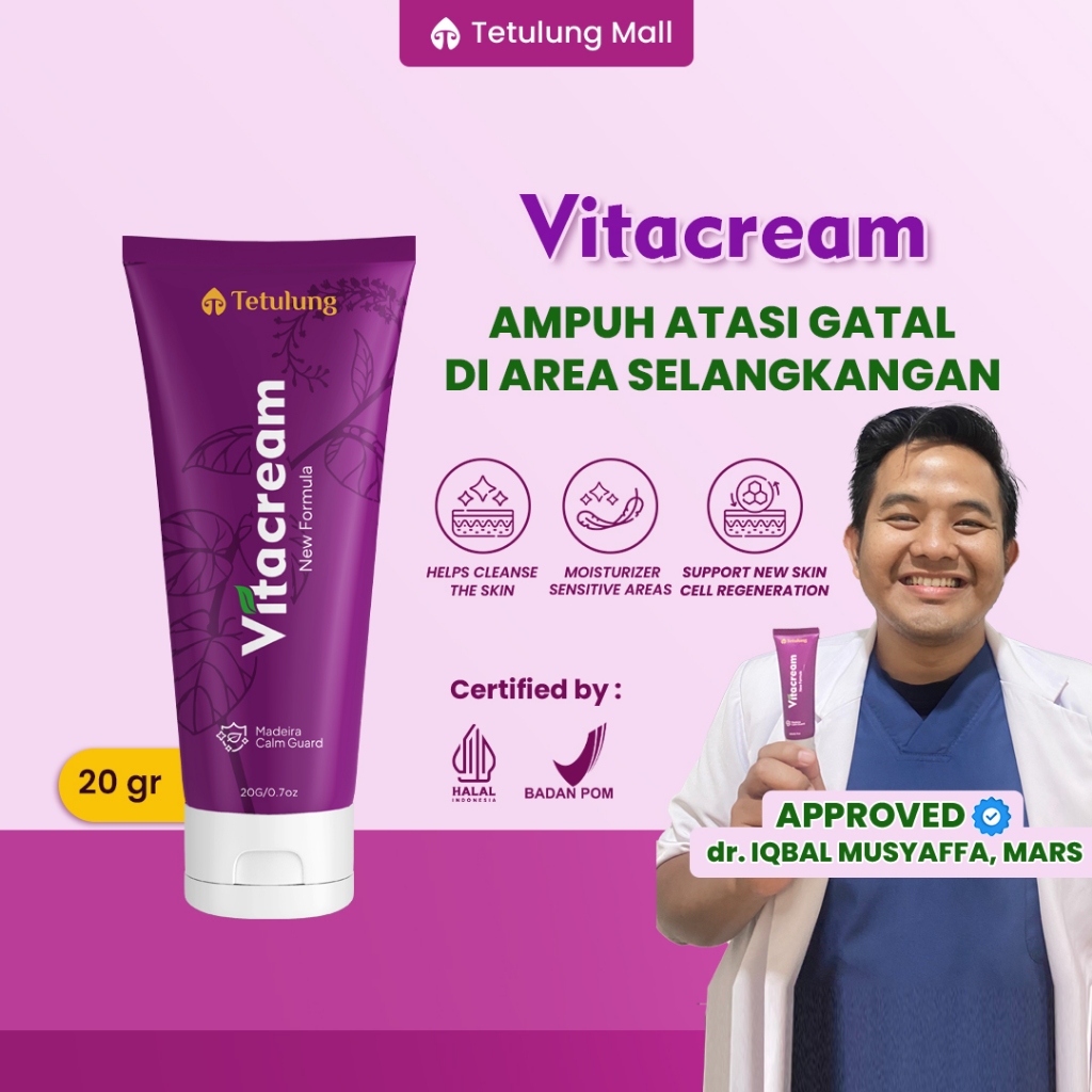 VITACREAM Obat Salep Untuk Gatal Selangkangan Sudah BPOM