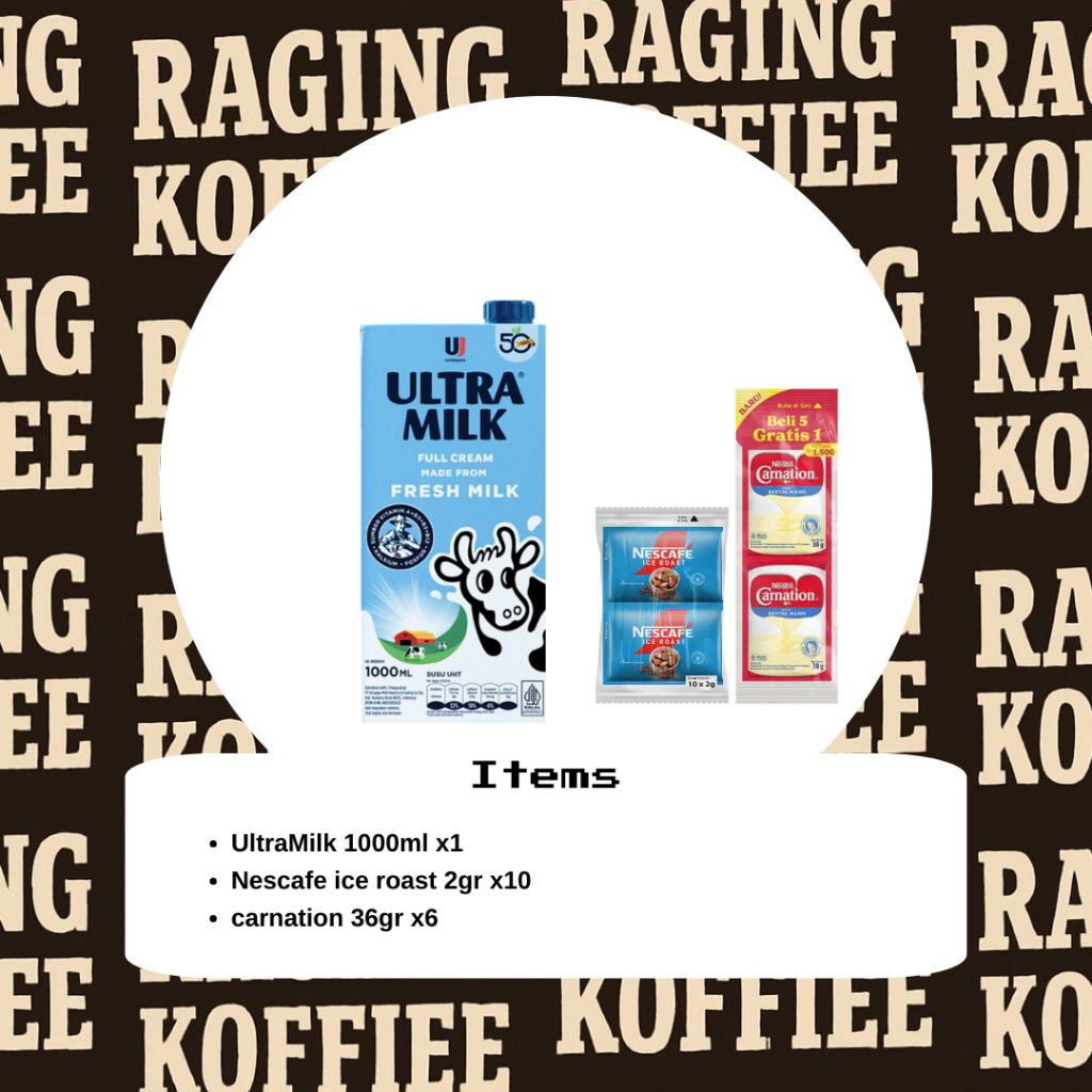[Bundle Kecil] - Susu UHT Ultra Milk, Nescafe, Krimer