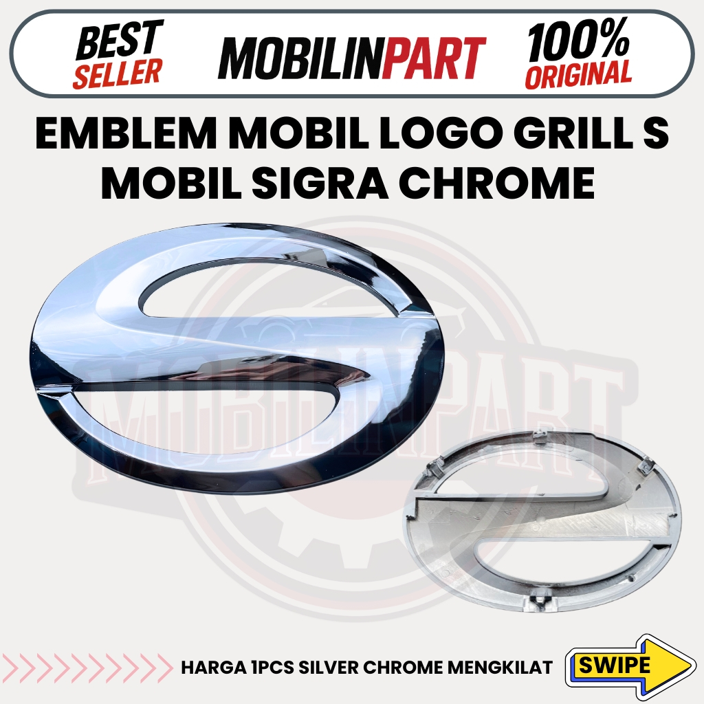 Emblem Mobil Logo Grill S Mobil Sigra Chrome