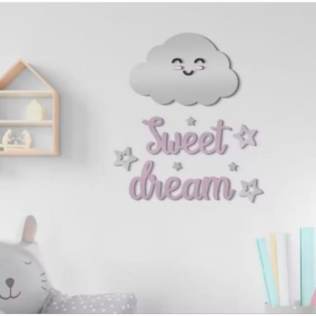 Hiasan Dinding Kamar Anak Timbul "Awan Sweet Dream"