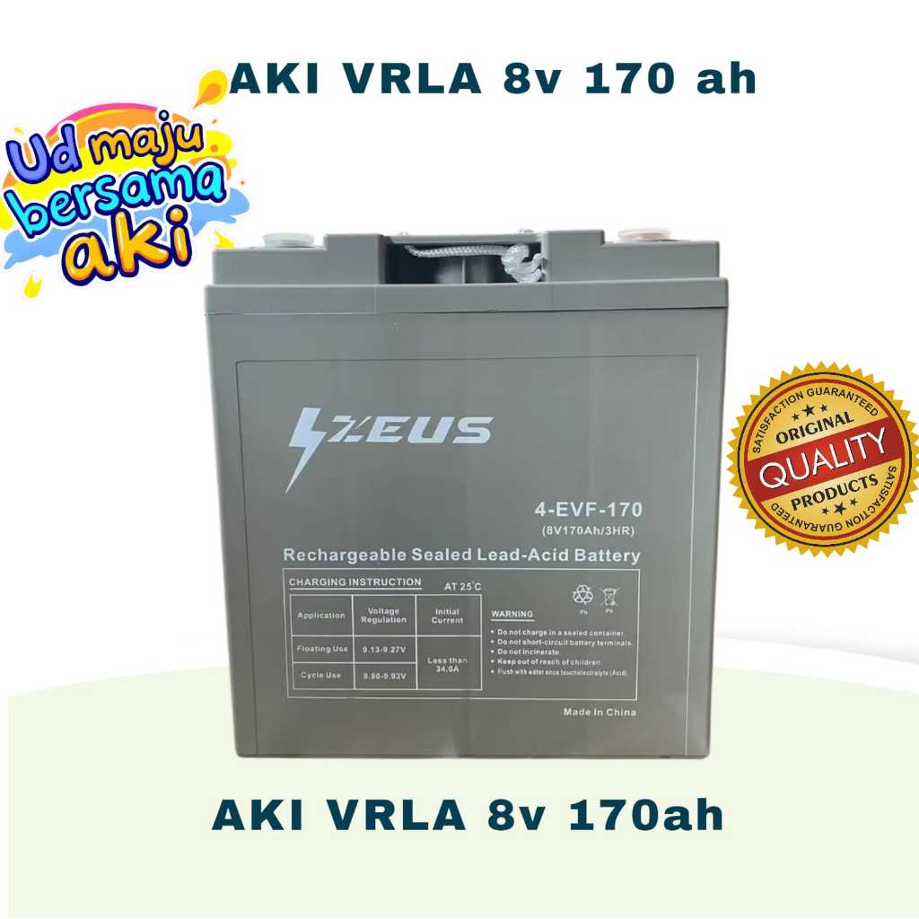 Aki VRLA 8V 170Ah Aki UPS 8V 170AH Aki Peralatan Medis  Aki Mobil Golf