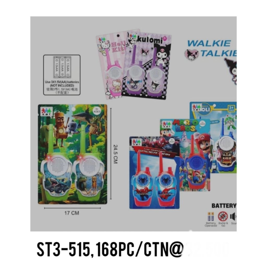 MAINAN WALKIE TALKIE - MAINAN HT- TELPON TELEPON ANAK